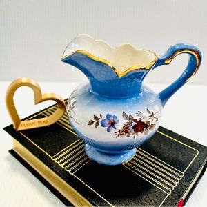 Vintage Imperial Pottery Earthenware Pitcher Pot handcrafted hand painted